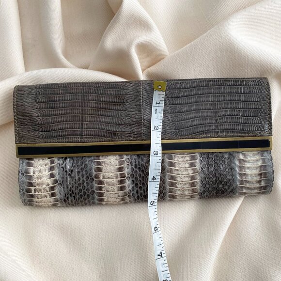 R&Y Augousti Snakeskin Clutch - Picture 7 of 7